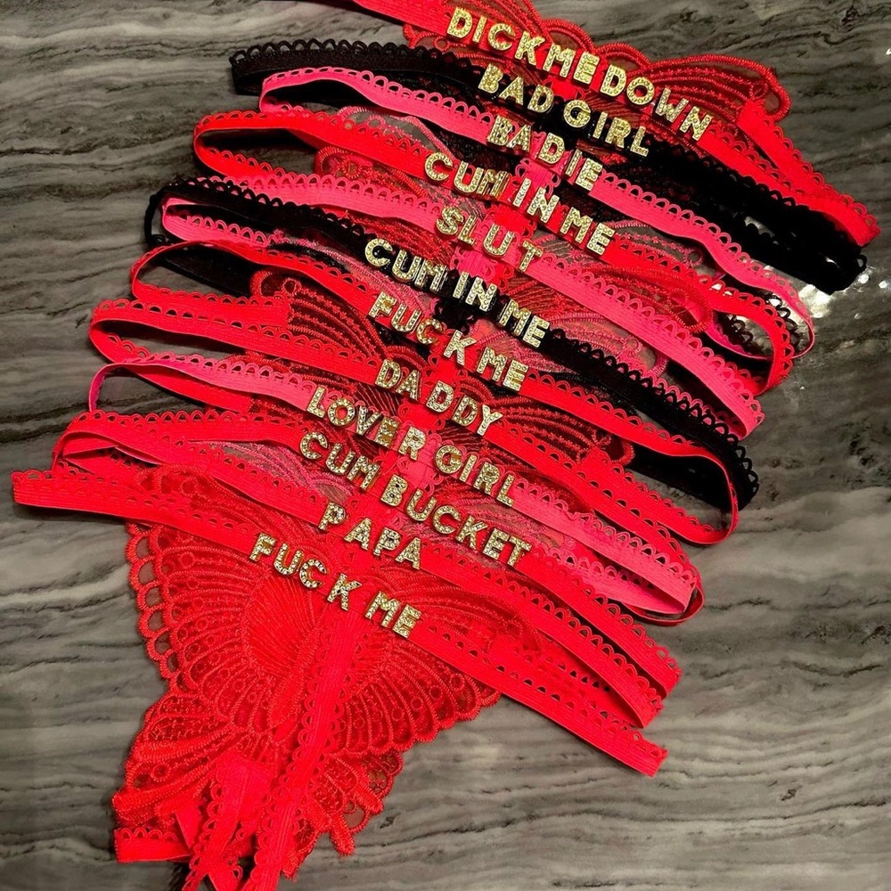 personalized panties with the name what I wanted.